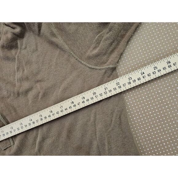 US Army UnderShirt Mens Large Cold Weather 436 Class 3 Wool Blend Henley Brown - Picture 12 of 14